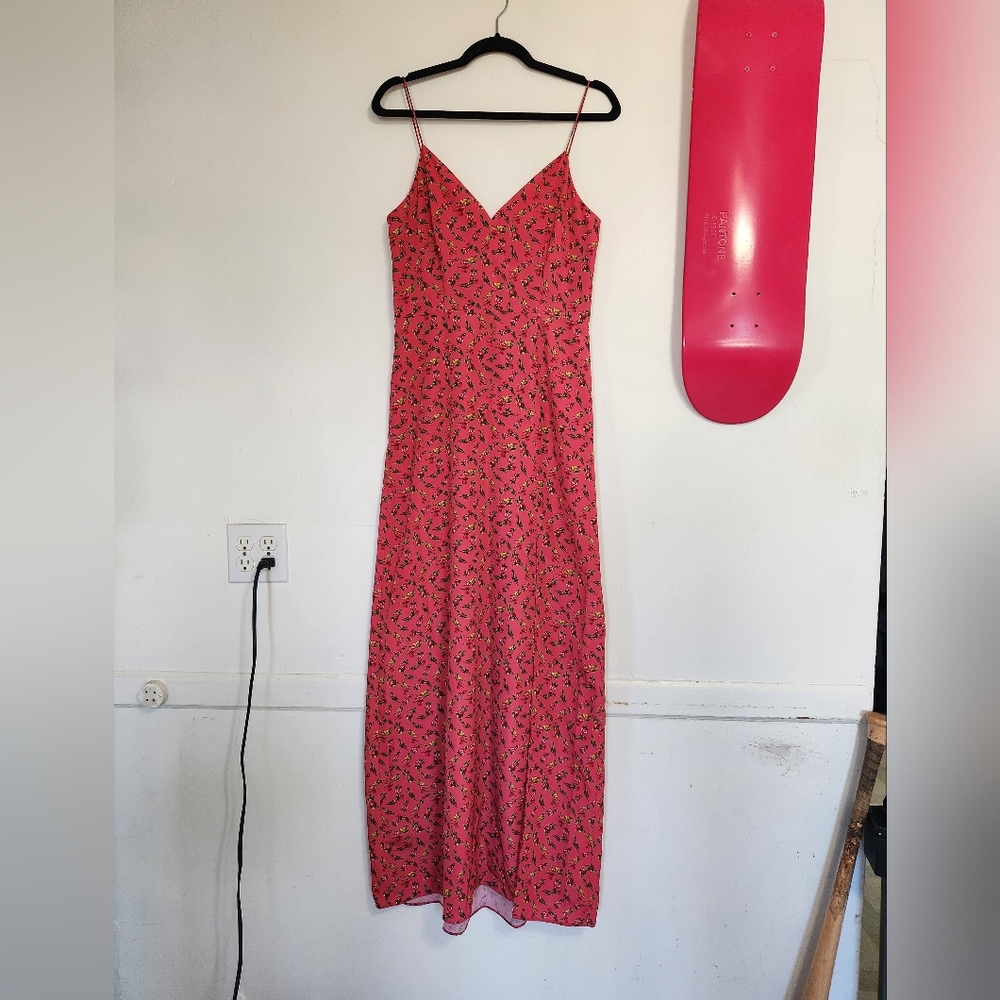 Floral Pink Maxi Dress
